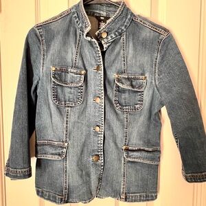 Blue Denim 3/4 length sleeve jacket